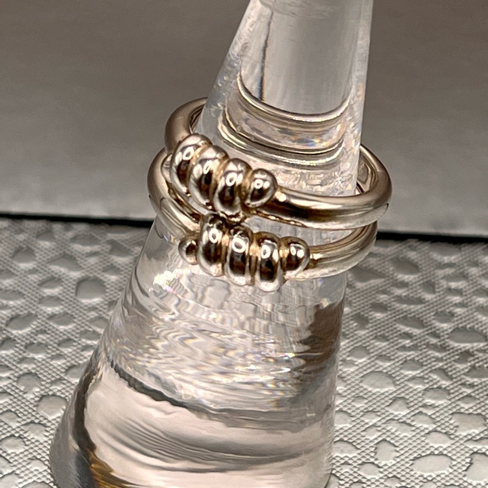 Stackable Sterling Silver Rings -Two Piece - image 1